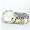 Image 5 : Rolex Mens 2 Tone White Diamond & Sapphire 36 Datejust Wristwatch