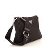 Image 1 : Prada Black Tessuto Re-Edition Zip Small Messenger Bag