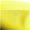 Image 4 : Hermes Yellow Clemence Leather Halzan 31 Handbag