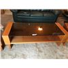 Image 2 : Mid Century Modern Wood & Glass Coffee Table & 2 End Tables
