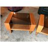 Image 3 : Mid Century Modern Wood & Glass Coffee Table & 2 End Tables