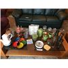Image 1 : Assortment of Glasses, Tea-set, Condiment Holders, Charcuterie Board, Teapot, Glass Pitcher & Coaste