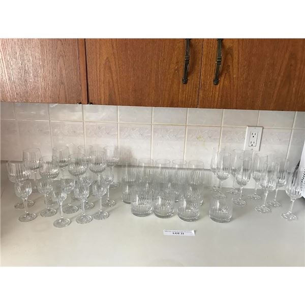 Assorted Wine, Champagne, Aperitif & Highball Glasses