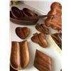 Image 3 : Various Wood Serving Dishes, Salad Sets & Tray