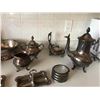 Image 3 : Silver Plate Teapots, Cream & Sugar, Coasters, Bowl & Tongs