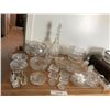 Image 1 : Crystal & Glass Decanter, Cream & Sugar,  Dishware, Ashtrays, Bowls, Bell, Salt & Pepper Shakers