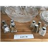 Image 2 : Crystal & Glass Trays, Bowls, Candle Holders, Candy Dish, Pickle Dish, Vases, Salt & Pepper Shakers 