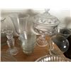 Image 4 : Crystal & Glass Trays, Bowls, Candle Holders, Candy Dish, Pickle Dish, Vases, Salt & Pepper Shakers 