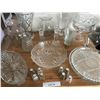 Image 5 : Crystal & Glass Trays, Bowls, Candle Holders, Candy Dish, Pickle Dish, Vases, Salt & Pepper Shakers 