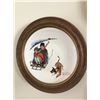 Image 3 : 5 Norman Rockwell Framed Plates & 1 Norman Rockwell Wood Framed Clock