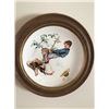 Image 6 : 5 Norman Rockwell Framed Plates & 1 Norman Rockwell Wood Framed Clock