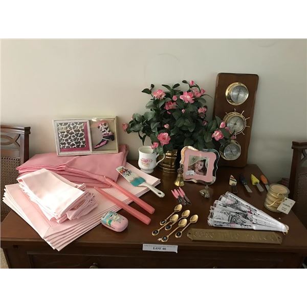 Springfield Weather Station w Barometer, Picture Frame, Paris Fan, Bottle Opener Gift Set, French Va