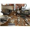 Image 4 : Large Selection of Silverware (Silver Plate)  including Trays, Serving Dishes, Spoons, Tongs etc