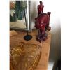 Image 5 : Soapstone Sphinx & Pyramids, Nature Landscape Picture, Beautiful Asian Rosewood Carving, Candle Hold