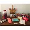 Image 1 : 4 Tier Desk Organizer, Bubblegum Machine, Thank-you Cards,Aqua Passport & Luggage Tag Set, Gift Card