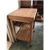 Image 3 : 2 Drawer Wood Butcher Block Table