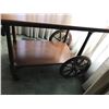 Image 3 : Wood Drop Leaf Trolley Cart