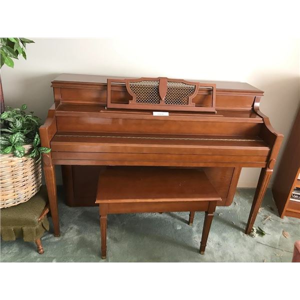 Mason & Risch Piano and Bench w 2 Piano Books