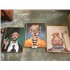 Image 1 : 3 Red Skelton Clown Prints