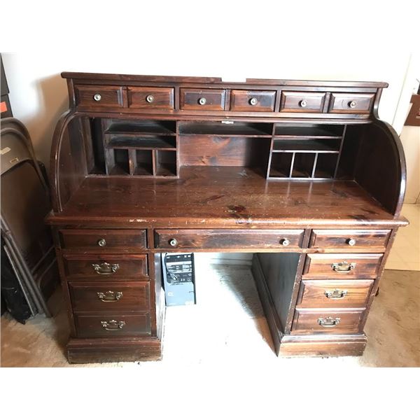 Beautiful Wood Roll Top Desks