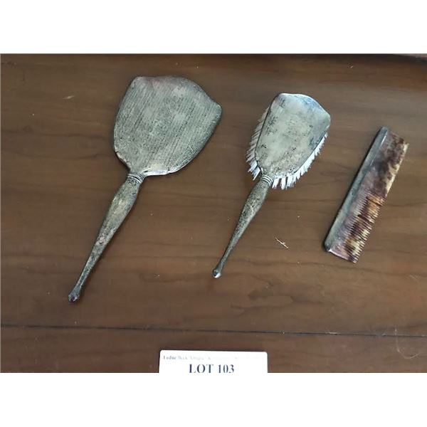 Birks Sterling Silver Vanity Set - Mirror, Brush & Comb