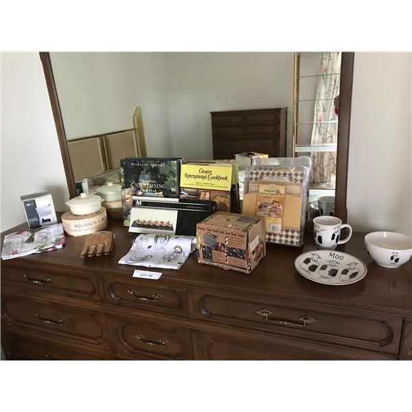 Window Pane Recipe Card & Book Holder, 3 Piece Breakfast Moo Set, Chocolate Fondue Set, Delus Kitche