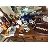 Image 1 : Padermo 8 Piece Utensil Set, Monarch Scale, White Teapot/Creamer/Sugar, 3 Mugs, Football Chip & Dip 