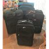 Image 1 : 4 Assorted suitcases: Air Canada and Protocol black bags, green American tourist bag, Samsonite teal
