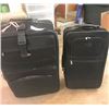 Image 2 : 4 Assorted suitcases: Air Canada and Protocol black bags, green American tourist bag, Samsonite teal