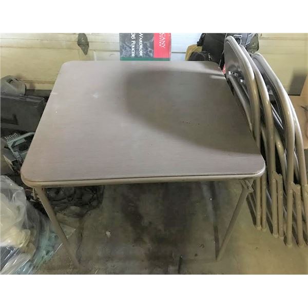 Card Table & 4 Chairs