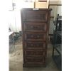 Image 1 : 6 Drawer Wood Chest