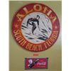 Image 1 : Qty 2 Wall Art: Round Aloha Surfing South Beach FL 32"D & Vintage Coca-Cola