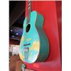 Image 8 : Decorative 6 String Ukulele w/ Moonlight Bay, 'Welcome' Sign & Leaf Tile