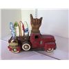 Image 2 : Vintage Truck Model w/ 4 Surfboards, Shaka & Pineapple Vase w/ Artificial Flowers