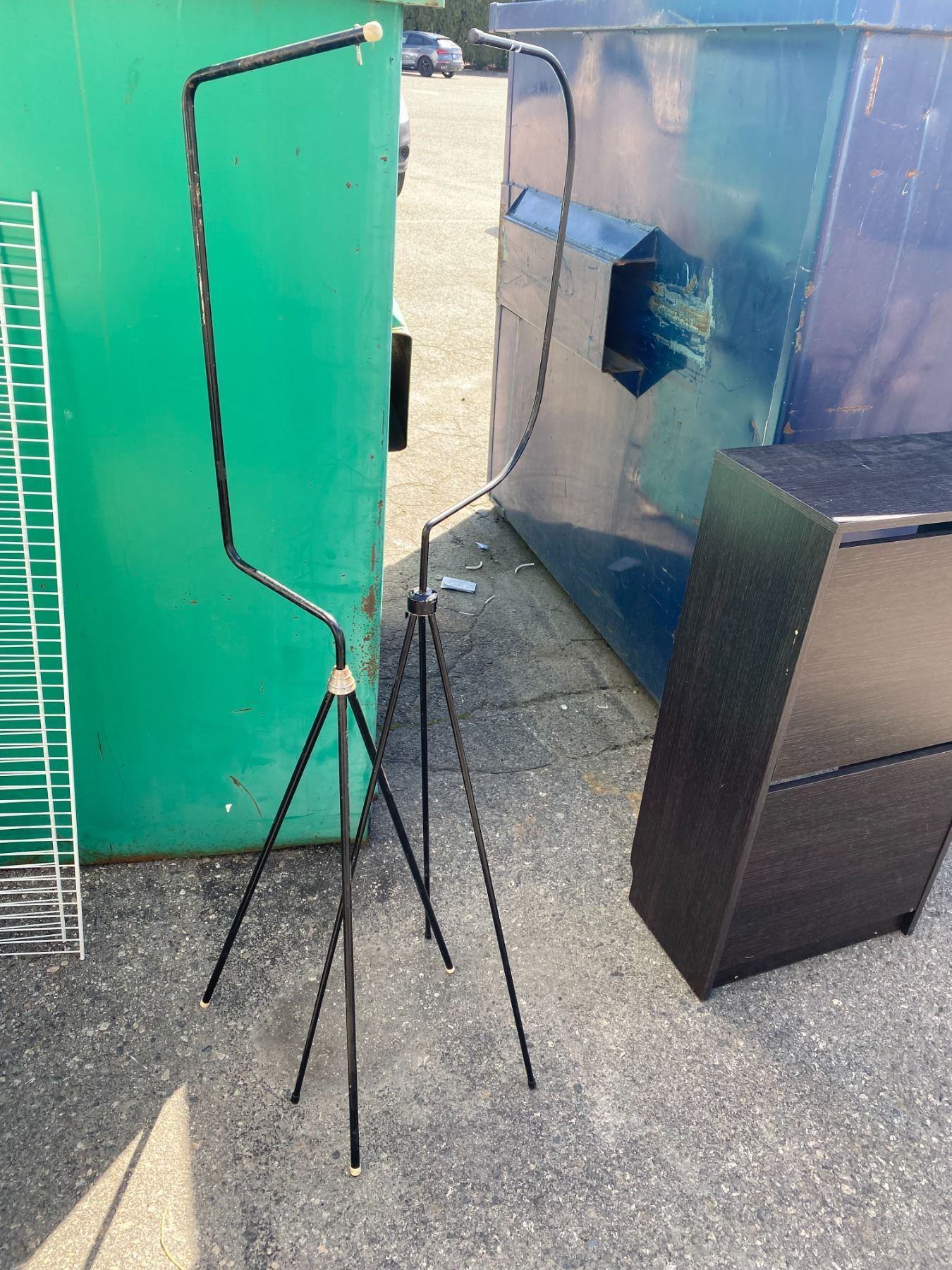 Antique bird cage hangers