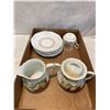 Image 1 : Sugar, creamer, mug and saucers