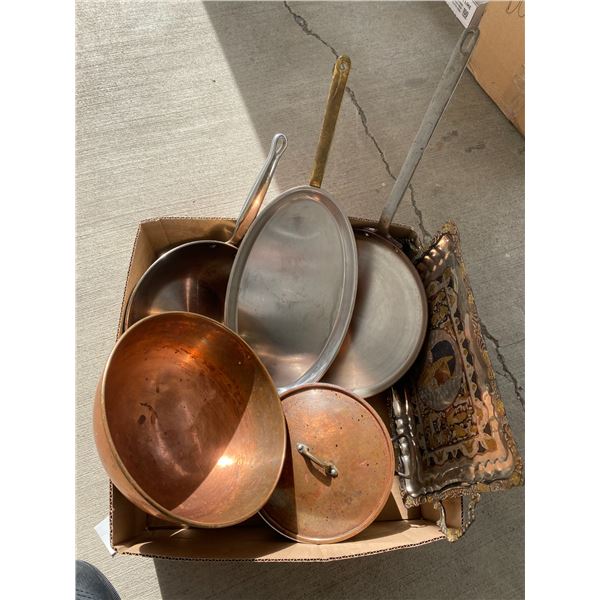 Copper pans and other