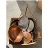 Image 1 : Copper pans and other