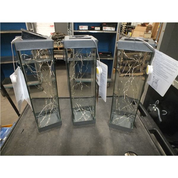 Fusion Glass & Metal Solar Lights