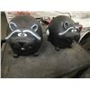 Image 1 : 2 Raccoon Garden Ornaments