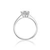 Image 2 : Sparkling 1ct VVS1 White G-H Fire Moissanite Ring