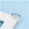 Image 3 : Sparkling 1ct VVS1 White G-H Fire Moissanite Ring