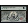 Image 1 : 1896 $2 Educational Silver Certificate PMG 40EPQ