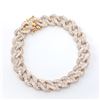 Image 1 : Plated 18KT Yellow Gold 0.75ctw Diamond Bracelet
