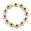 Plated 18KT Yellow Gold 7.45cts Sapphire Bracelet