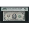 1934A $100 Chicago FRN PMG 58