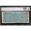 Image 2 : 1864 $5 T-69 Confederate PCGS 55