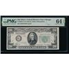 1934A $20 Chicago FRN PMG 64EPQ