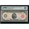1914 $5 Red Seal Cleveland FRN PMG 30