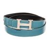 Image 1 : Hermes Blue Constance H Belt